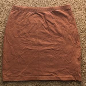 Brown mini skirt